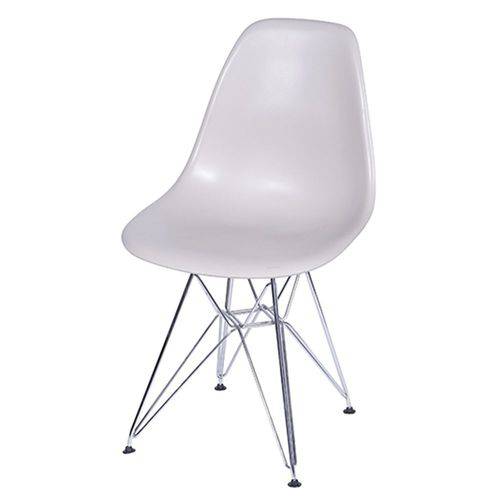 Cadeira Eames Polipropileno Fendi Fosco Cromada - 24129