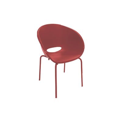 Cadeira Elena Pernas Pintadas Vermelha Tramontina