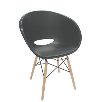 Cadeira Elena Preta 3D Tramontina