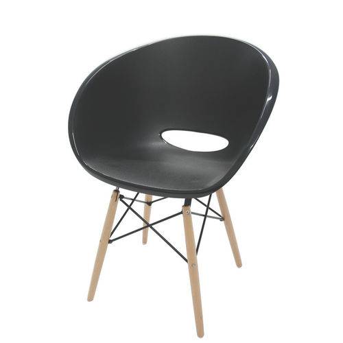 Cadeira Elena Preto com Base 3D - Tramontina