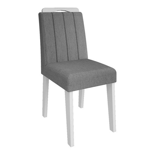 Cadeira Elisa Platina - Branco