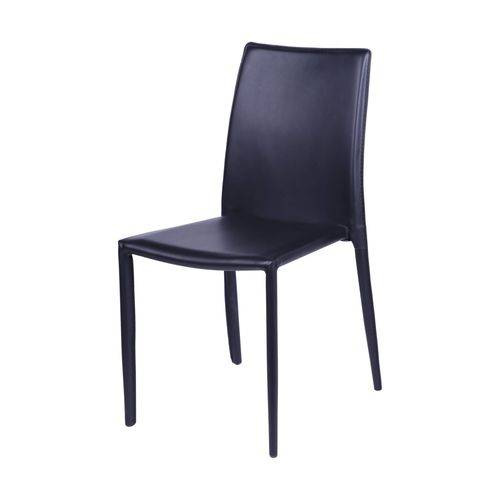 Cadeira em Metal e Corino 4401 OR Design Preto