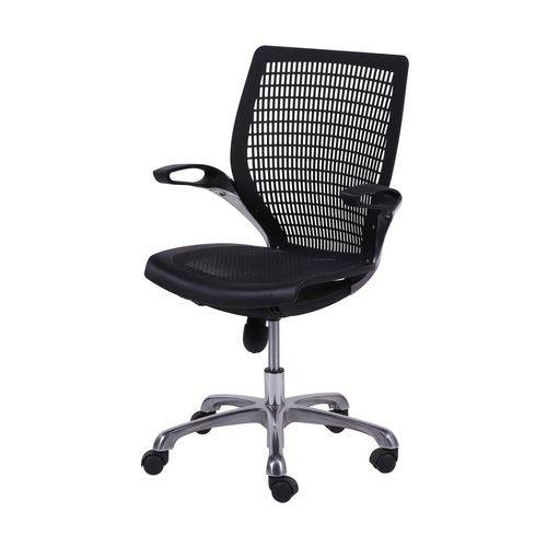 Cadeira em Nylon e Tela Office com Braço 3313 OR Design Preto