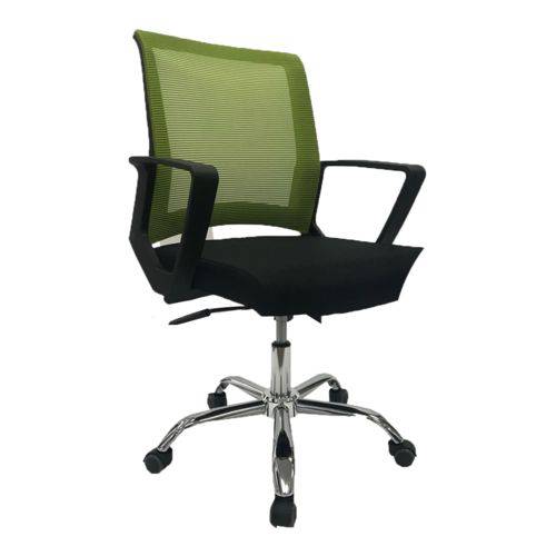 Cadeira Escritório Diretor Preta com Verde Mk-3333v - Makkon