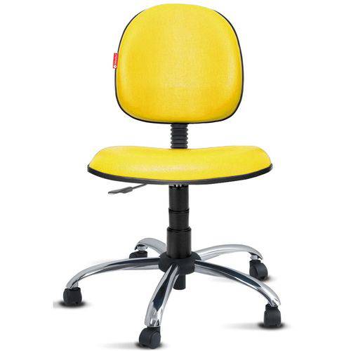 Cadeira Escritório Executiva Giratória Courvim Amarelo Cb17