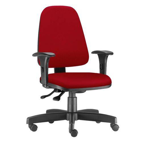 Cadeira Escritório Presidente Mila Tecido Vermelha
