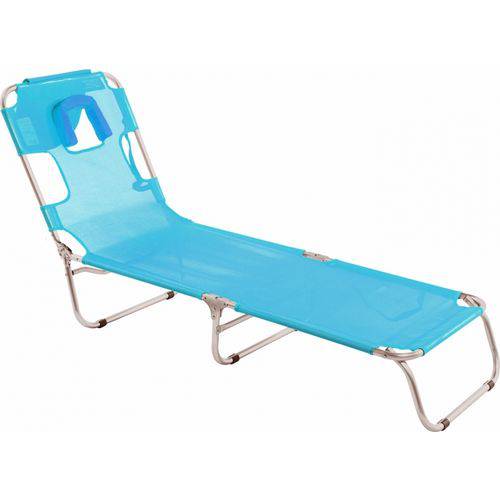 Cadeira Espreguiçadeira em Alumínio Azul Mormaii