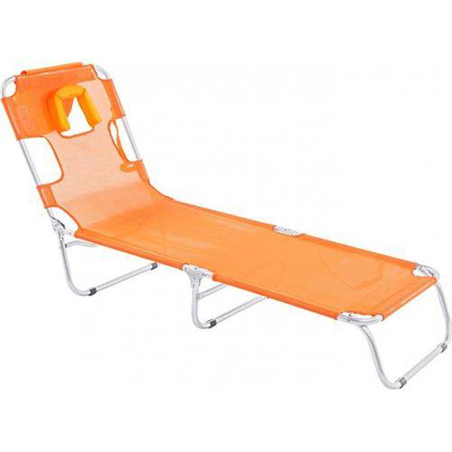 Cadeira Espreguiçadeira em Aluminio Mormaii Laranja - 14911