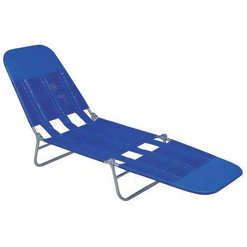 Cadeira Espreguiçadeira PVC - Azul