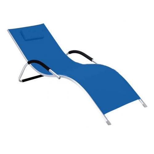 Cadeira Espreguiçadeira "S" Conforto Azul