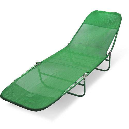 Cadeira Espreguiçadeira Textilene Adulto Verde - Bel Fix