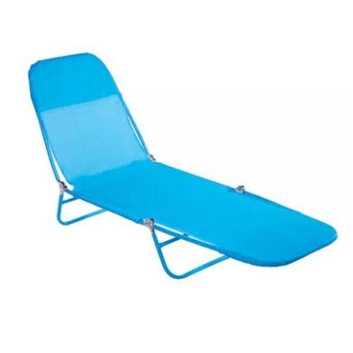Cadeira Espreguiçadeira Textiline Fashion - Azul Claro