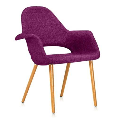 Cadeira Estofada - Saarinen - Orgânica - Lilás