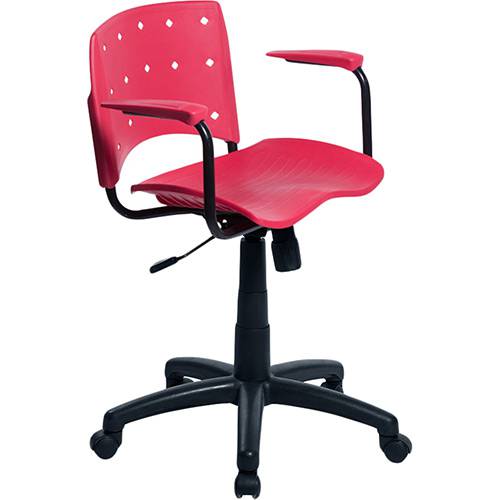 Cadeira Executiva Colordesign com Rodízios Vermelho - Designchair