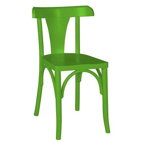 Cadeira Felice Madeira Maciça Laca Verde Limão - Máxima