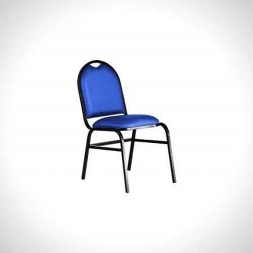 Cadeira Fixa Essencial Hot em Couro Ecológico Pethiflex Azul