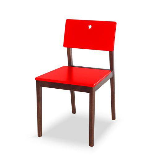 Cadeira Flip 81 Cm 921 Cacau/Vermelho - Maxima