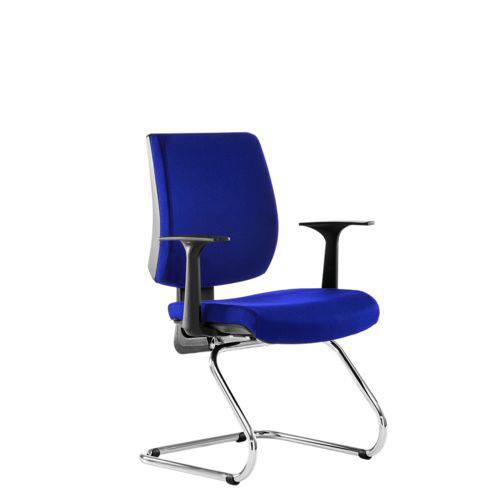 Cadeira Flute Fixa Premium Mesclado Azul/preto