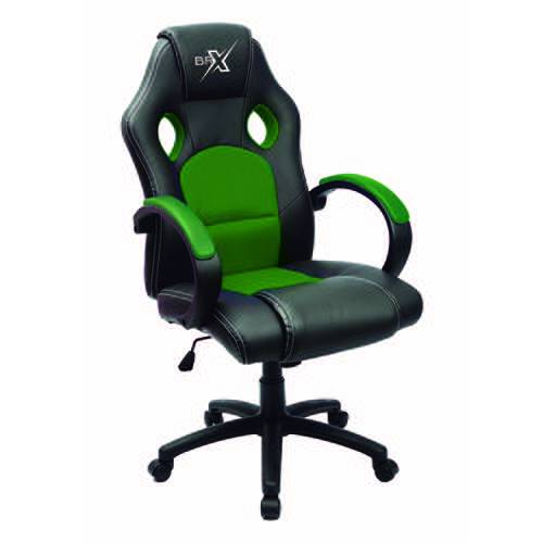 Cadeira Gamer Brx com Sistema de Balanço Verde