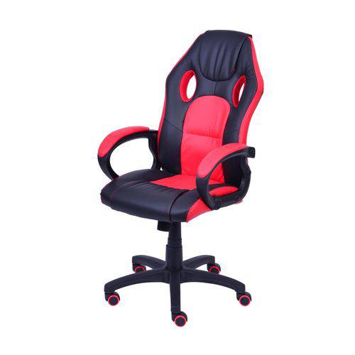 Cadeira Gamer com Braços e Rodízio 3316 OR Design Vermelho