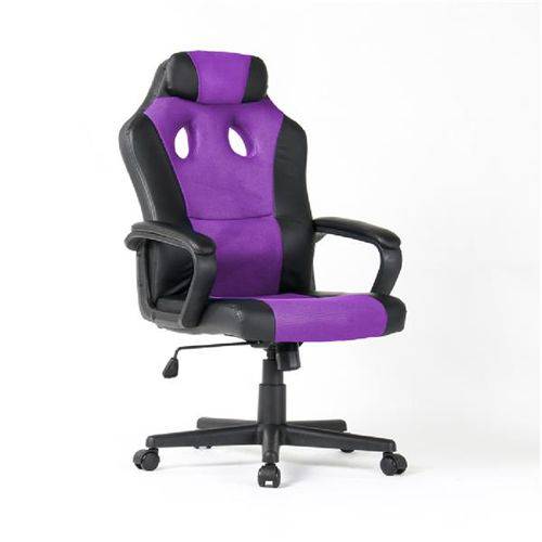 Cadeira Gamer com Rodas de Nylon Anti-Risco Roxa - 2325-PU