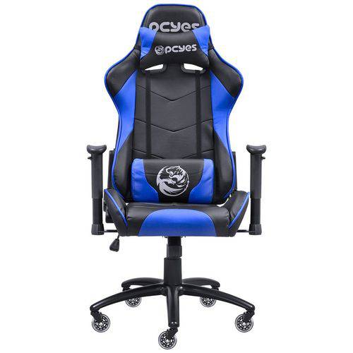 Cadeira Gamer Mad Racer V8 Azul com Rodas em Gel - MADV8AZGL