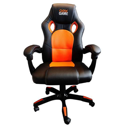 Cadeira Gamer Oex Gc100 - Preto e Laranja
