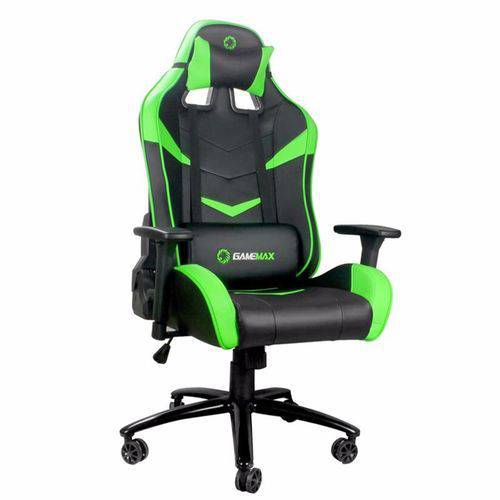 Cadeira Gamer - Preta/Verde Gamemax - Modelo GCR08