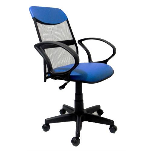 Cadeira Gold Soft Diretor Executiva Tela Azul Azul
