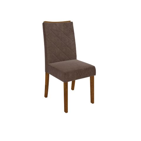 Cadeira Golden 2 Peças - Demolição - Suede Pena Marrom