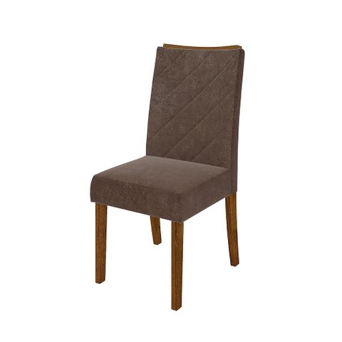 Cadeira Golden 2 Peças - Pena Marrom - Rústico Malbec