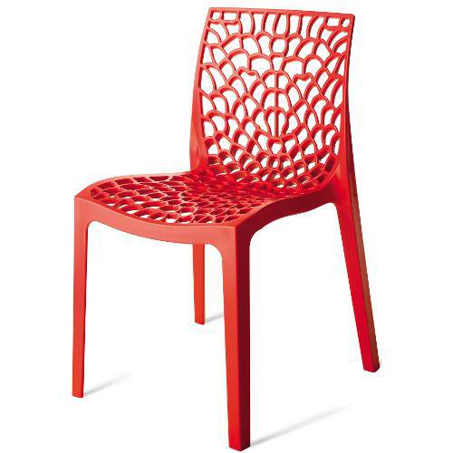 Cadeira Gruver Polipropileno Vermelha - 15118
