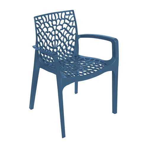 Cadeira Gruvyer Braço Azul Azul