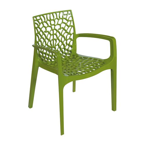 Cadeira Gruvyer Braço Verde Verde