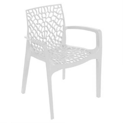 Cadeira Gruvyer com Braço Branco Or Design