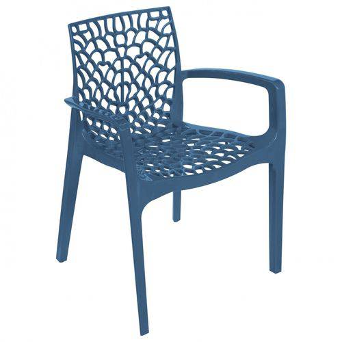 Cadeira Gruvyer com Braço OR Design Azul