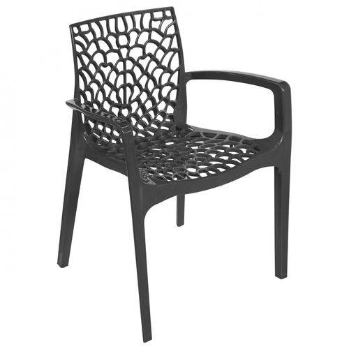 Cadeira Gruvyer com Braço OR Design Preto