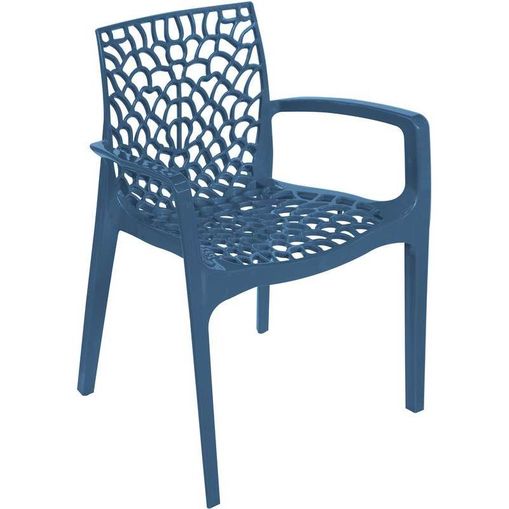 Cadeira Gruvyer com Braços Azul OR Design