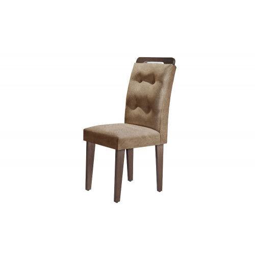 Cadeira Imperatriz 100% MDF (Kit com 2 Cadeiras) - Móveis Rufato - Café/ Animale Chocolate - Móveis Bom de Preço -