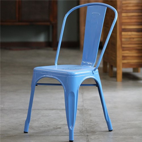 Cadeira Industry S/ Braço Azul