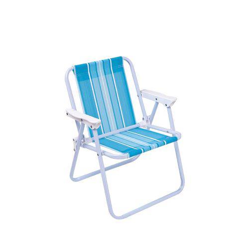 Cadeira Infantil Aço Azul - Mor