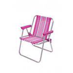 Cadeira Infantil Alta Alumínio Rosa Mor