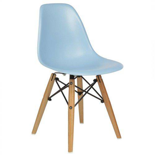 Cadeira Infantil Charles Eames Wood Eiffel - Azul Clara