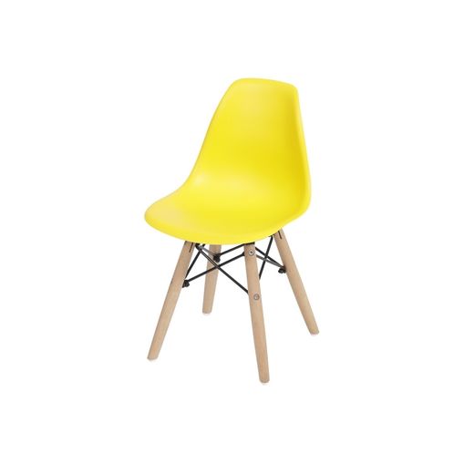 Cadeira Infantil Eames Wood Amarela 1102B OR Design