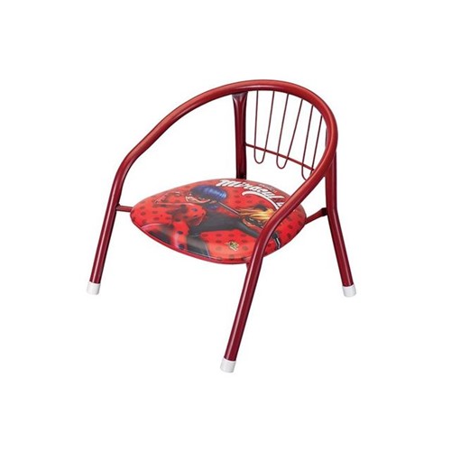 Cadeira Infantil Metal Miraculous Art Brink Vermelho