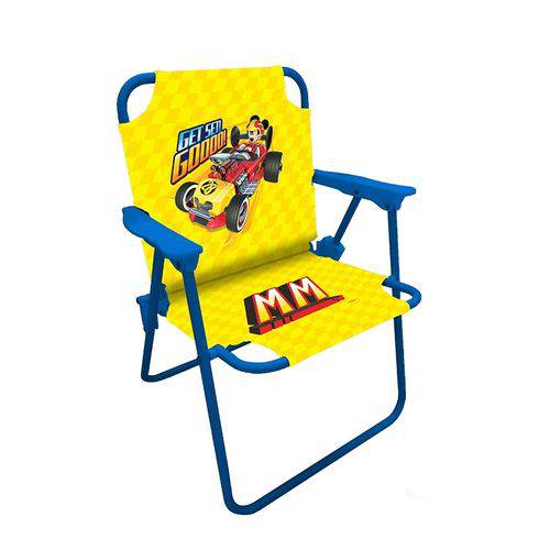 Cadeira Infantil Mickey Dobravel Cadeirinha de Praia Camping Varanda Disney Meninos