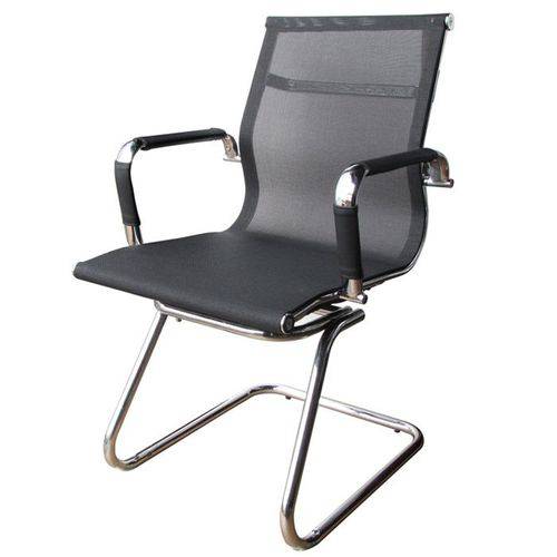 Cadeira Interlocutor em Tela Mesh PEL-7010V Preta Design Charles Eames