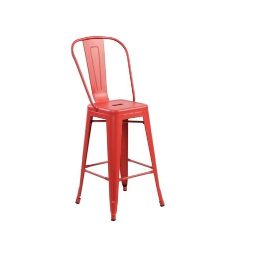 Cadeira Iron Alta Vermelha ByArt