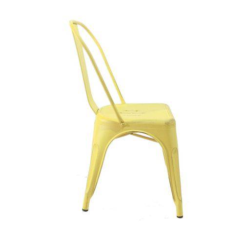 Cadeira Iron Antique Amarela Original Entrega Byartdesign