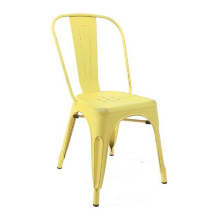 Cadeira Iron Tolix Antique Amarela Byartdesign